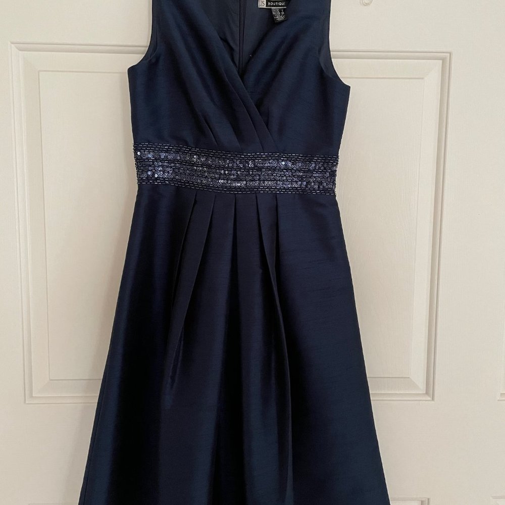 J.S. Boutique Navy Cocktail Party Dress